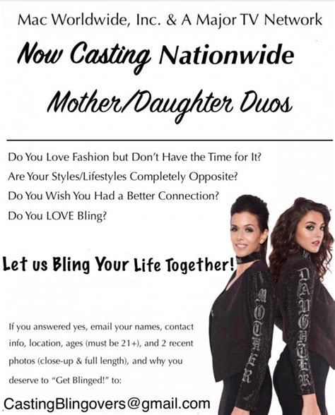 mother daughter casting|DAUGHTERS FIRST CASTING EXPERIENCE REDUCES。